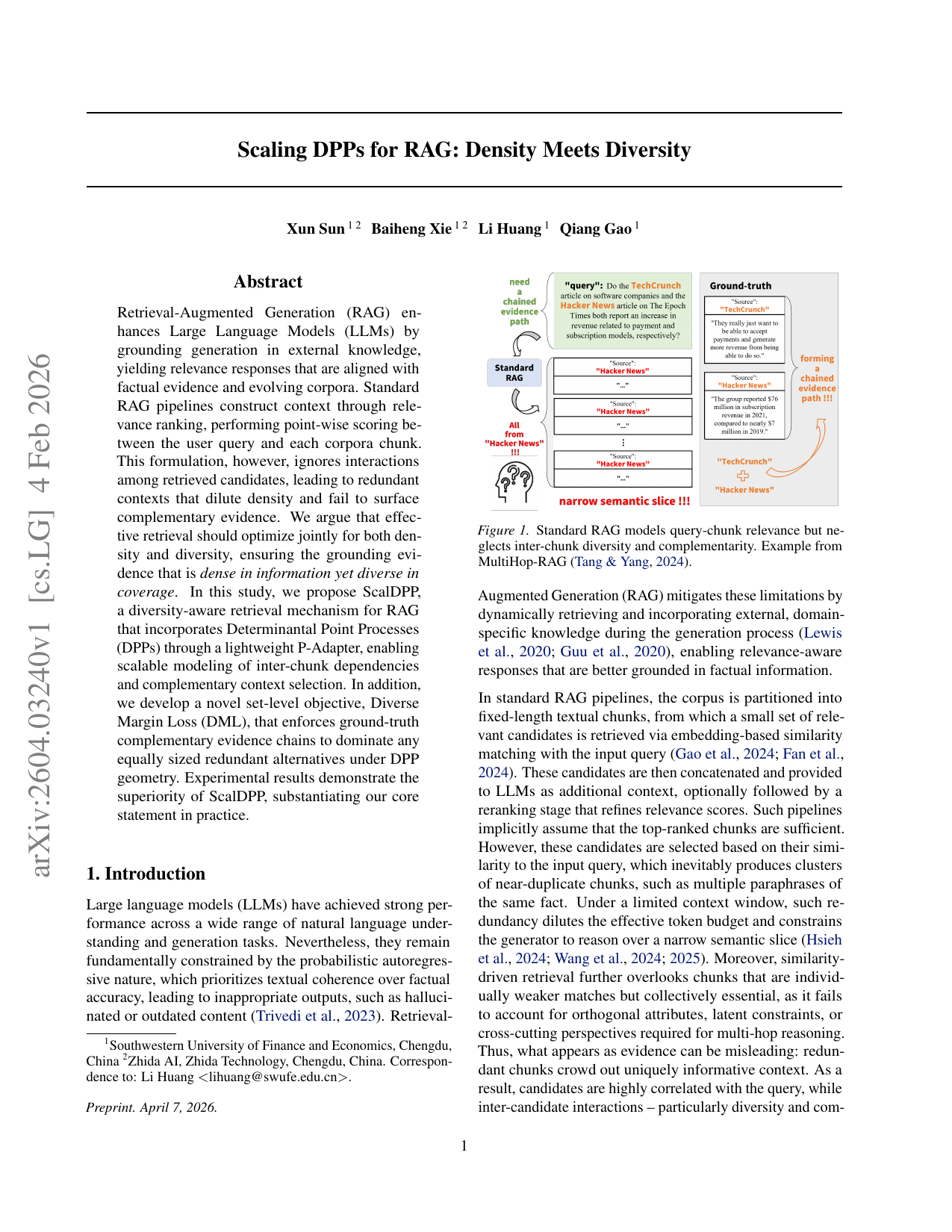 Scaling DPPs for RAG: Density Meets Diversity